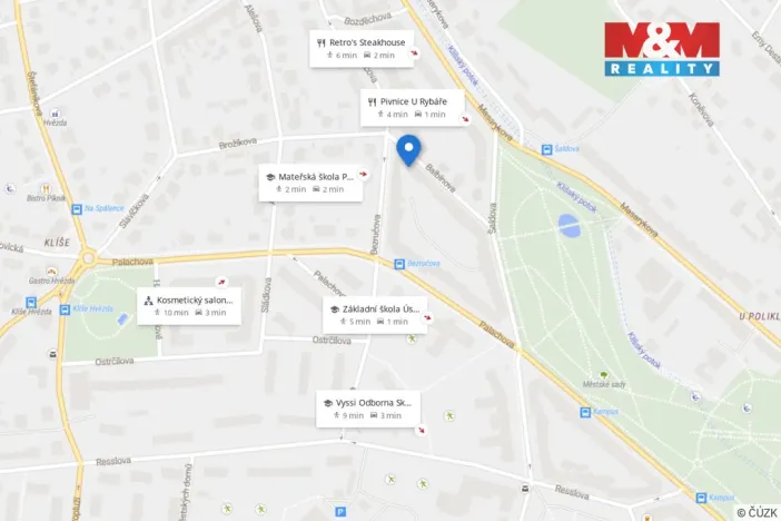 Pronájem bytu 3+1, Ústí nad Labem - Klíše, Balbínova, 76 m2