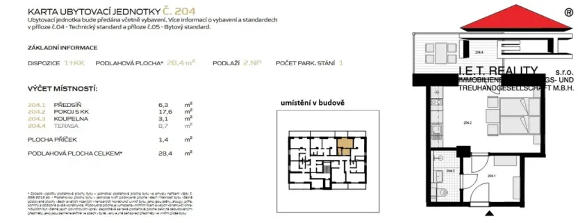 Prodej bytu 1+kk, Loučná nad Desnou - Rejhotice, 28 m2