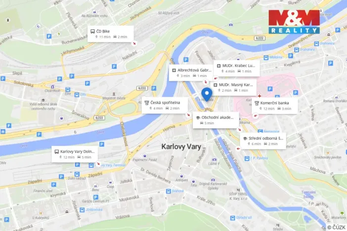 Prodej bytu 2+1, Karlovy Vary, nábřeží Jana Palacha, 63 m2