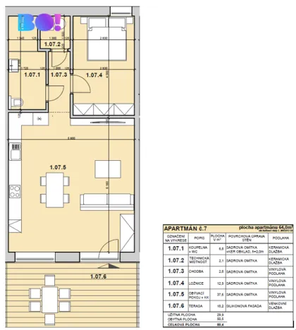 Pronájem bytu 2+kk, Soběšovice, 64 m2