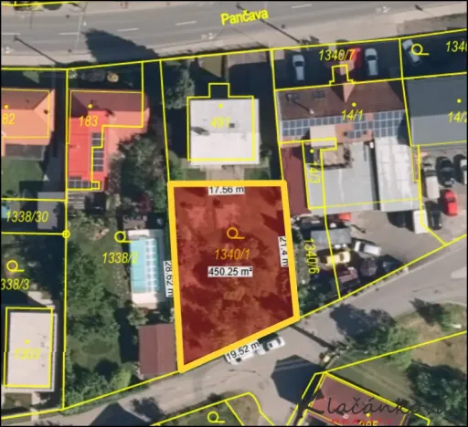 Prodej pozemku pro bydlení, Zlín - Příluky, Pančava, 450 m2