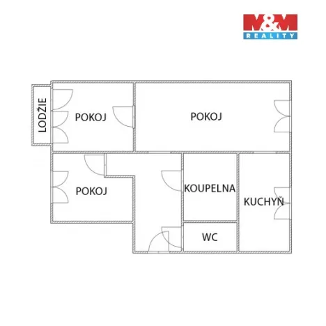 Prodej bytu 3+1, Jirkov, Krušnohorská, 77 m2