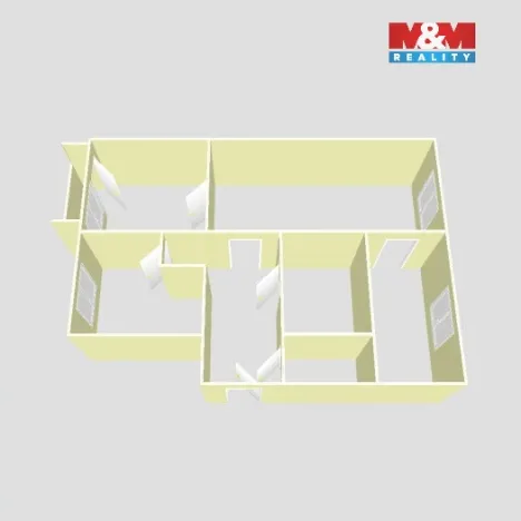 Prodej bytu 3+1, Jirkov, Krušnohorská, 77 m2