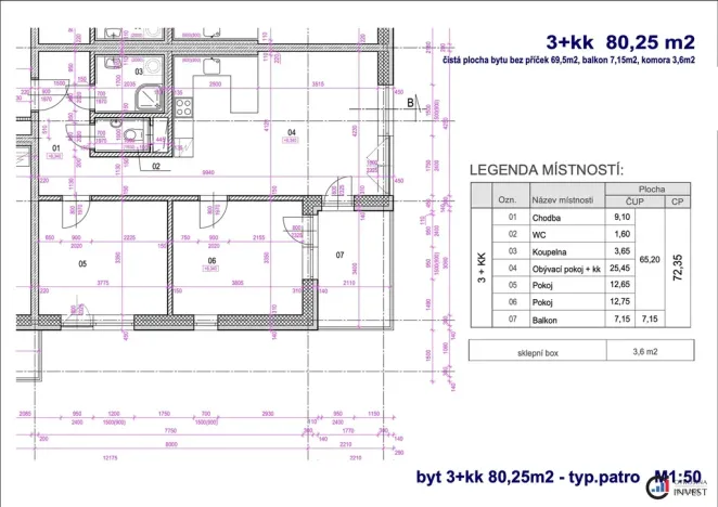 Prodej bytu 3+kk, Dašice, U Kasáren, 73 m2