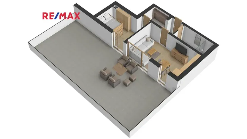 Pronájem bytu 2+kk, Železná Ruda, Klatovská, 43 m2