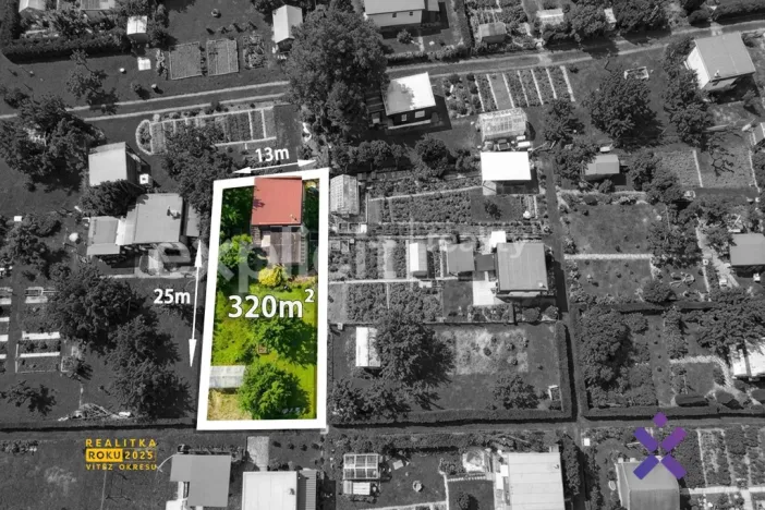 Prodej zahrady, Zlín - Malenovice, 320 m2