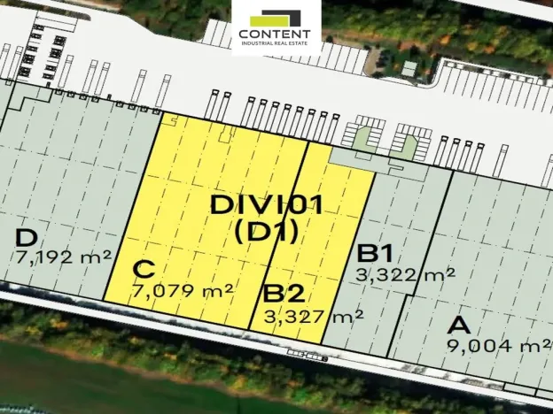 Pronájem výrobních prostor, Divišov - Měchnov, 3327 m2