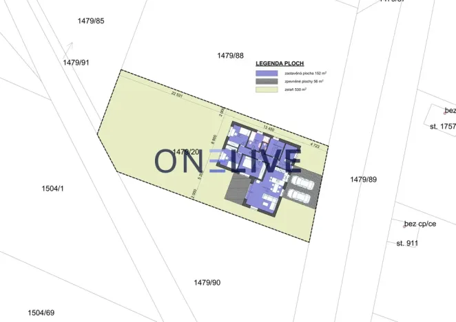 Prodej pozemku pro bydlení, Plzeň - Valcha, 738 m2