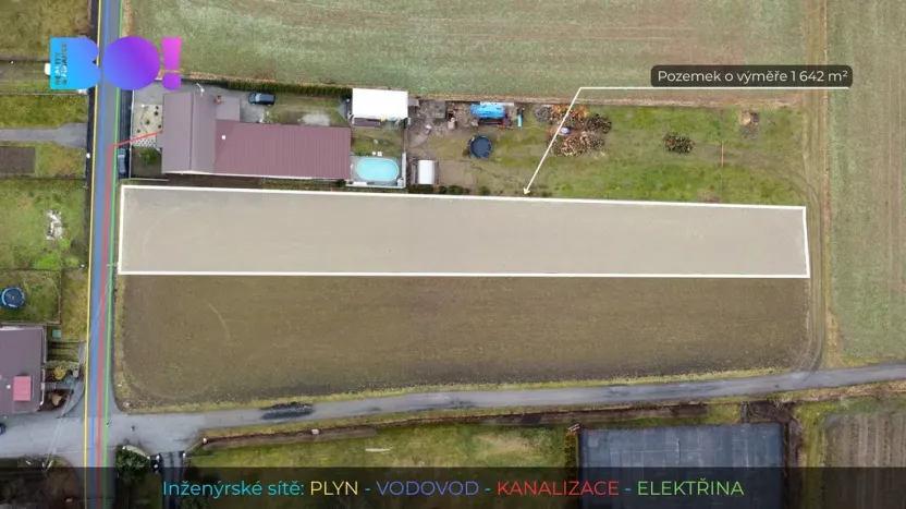 Prodej pozemku pro bydlení, Záříčí, 1642 m2