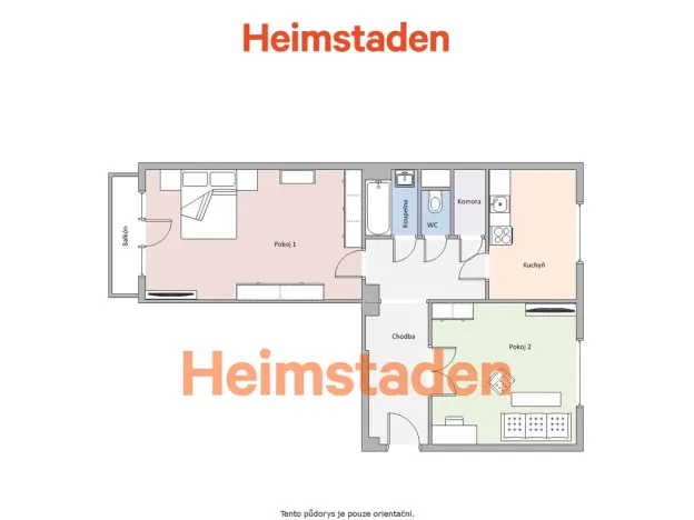 Pronájem bytu 2+1, Havířov - Město, Mickiewiczova, 55 m2