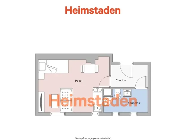 Pronájem bytu 1+kk, Havířov - Šumbark, U Nádraží, 29 m2