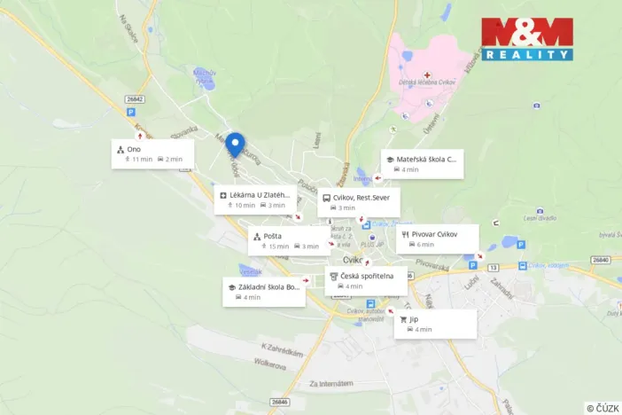 Prodej bytu 2+1, Cvikov - Cvikov II, Sídliště, 60 m2