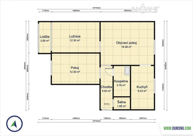 Prodej bytu 3+1, Šumperk, Bratrušovská, 68 m2