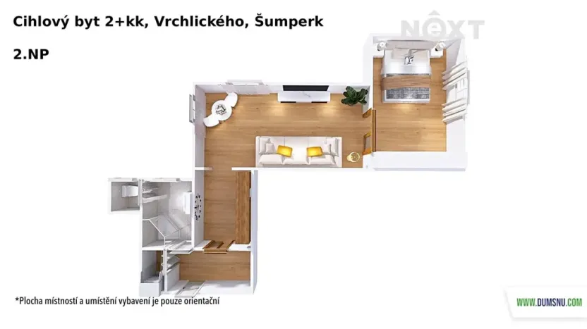 Prodej bytu 2+kk, Šumperk, Vrchlického, 50 m2