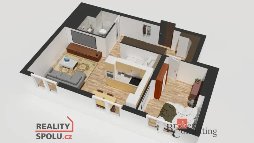 Prodej bytu 2+1, 54 m2