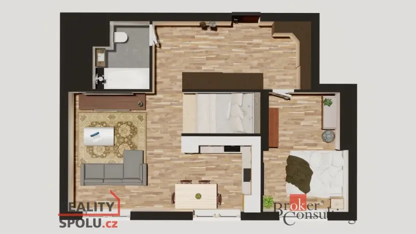 Prodej bytu 2+1, 54 m2