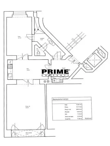 Pronájem obchodního prostoru, Praha - Staré Město, Martinská, 76 m2