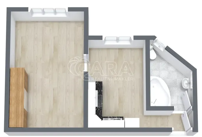 Pronájem bytu 1+1, Praha - Vršovice, Minská, 37 m2