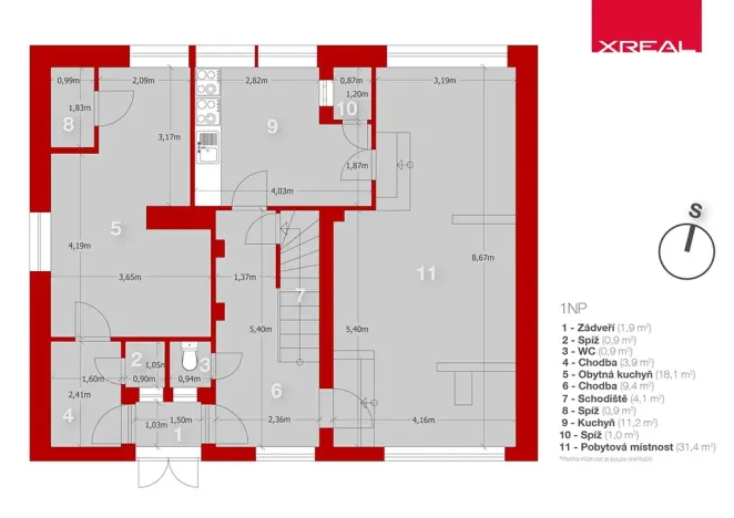 Prodej rodinného domu, Kamenice, Lomená, 157 m2