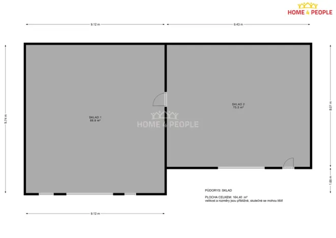 Pronájem skladu, Brno - Dolní Heršpice, Vídeňská, 170 m2
