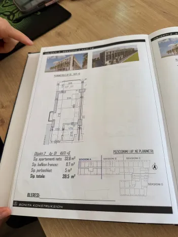 Prodej bytu 1+kk, Rruga Wiena, Golem, Albánie, 37 m2