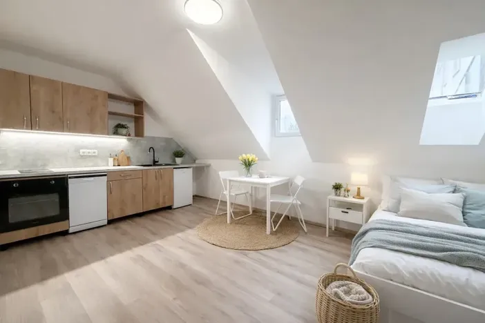 Pronájem bytu 1+kk, Praha - Nusle, Dačického, 22 m2