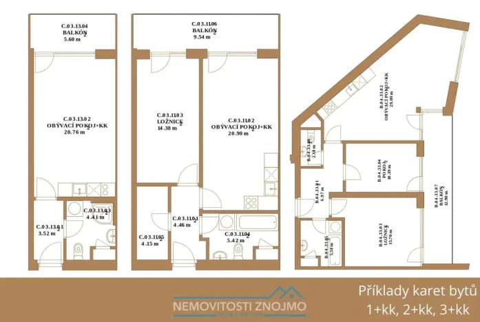 Prodej bytu 2+kk, Znojmo, Holandská, 47 m2