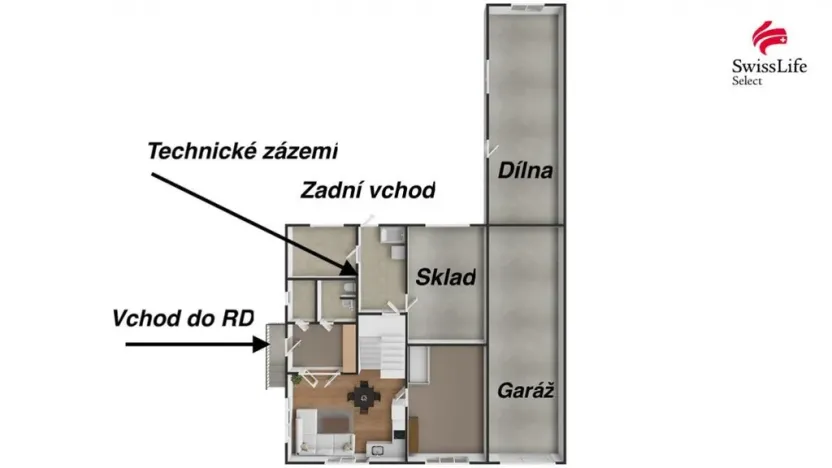 Prodej rodinného domu, Plzeň, Sporná, 260 m2