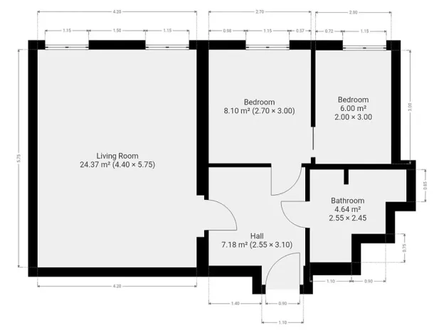 Pronájem bytu 3+kk, Praha - Smíchov, V lesíčku, 51 m2
