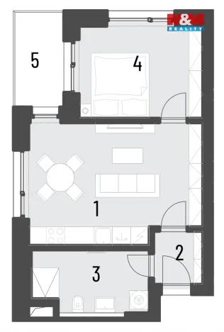 Prodej bytu 2+kk, Brandýs nad Labem-Stará Boleslav, Dřevčická, 45 m2