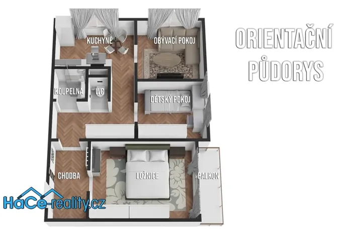 Prodej bytu 3+1, Rychnov nad Kněžnou, Mírová, 68 m2