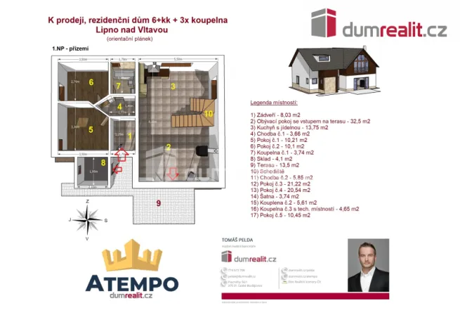 Prodej rodinného domu, Lipno nad Vltavou, 167 m2