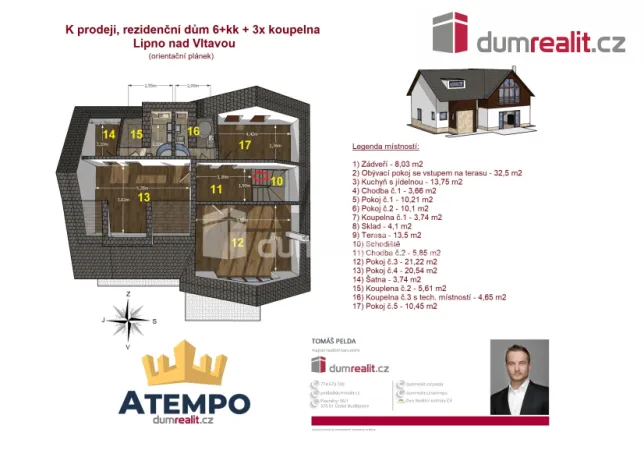 Prodej rodinného domu, Lipno nad Vltavou, 167 m2