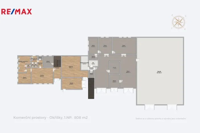 Prodej komerčního pozemku, Okříšky, Za tratí, 34555 m2