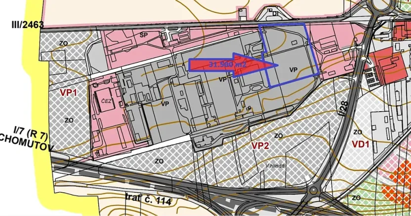Prodej komerčního pozemku, Louny, Postoloprtská, 31500 m2