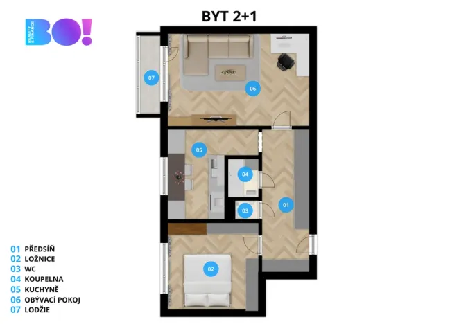 Prodej bytu 2+1, Valašské Meziříčí, Na Šištotě, 53 m2