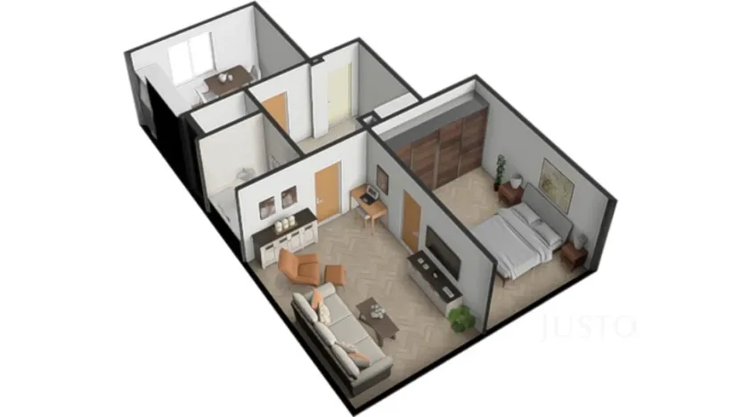 Prodej bytu 2+1, Písek - Budějovické Předměstí, Šafaříkova, 52 m2