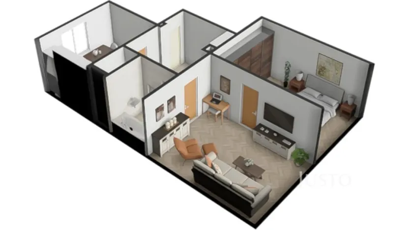 Prodej bytu 2+1, Písek - Budějovické Předměstí, Šafaříkova, 52 m2