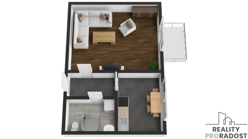 Prodej bytu 1+1, Břeclav - Charvátská Nová Ves, Na Valtické, 41 m2