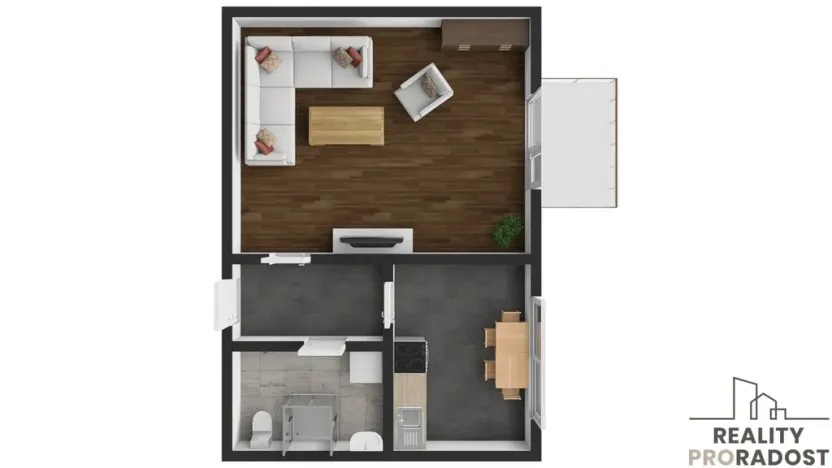 Prodej bytu 1+1, Břeclav - Charvátská Nová Ves, Na Valtické, 41 m2