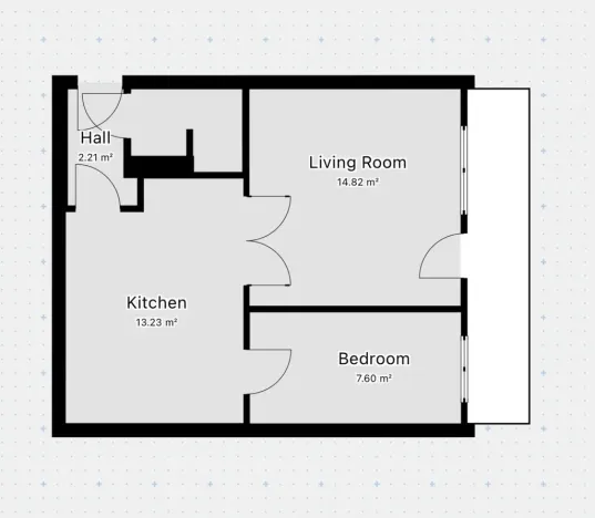Pronájem bytu 2+1, Praha - Karlín, Nekvasilova, 41 m2