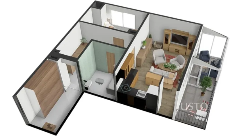 Prodej bytu 2+kk, Písek, Zátavské nábř., 46 m2