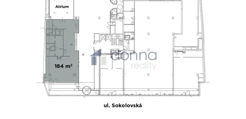 Pronájem restaurace, Praha, Sokolovská, 184 m2