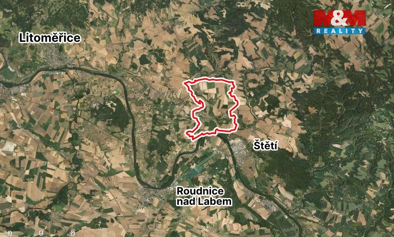 Prodej zahrady, Hoštka, 1330 m2