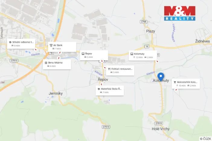 Pronájem bytu 2+kk, Kolomuty, 50 m2