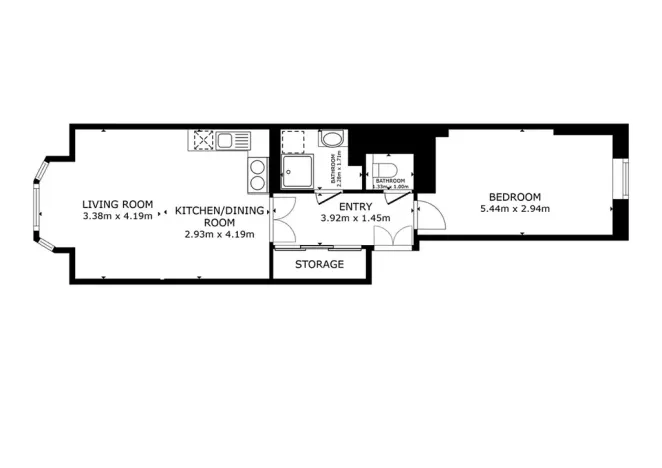 Pronájem bytu 2+kk, Praha - Vinohrady, Slezská, 57 m2