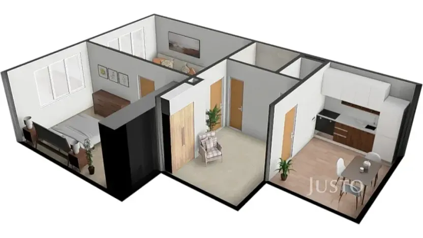 Prodej bytu 2+1, Písek, Šafaříkova, 52 m2