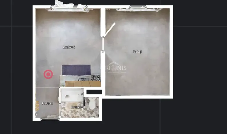 Pronájem bytu 1+1, Jirkov, K. Marxe, 33 m2