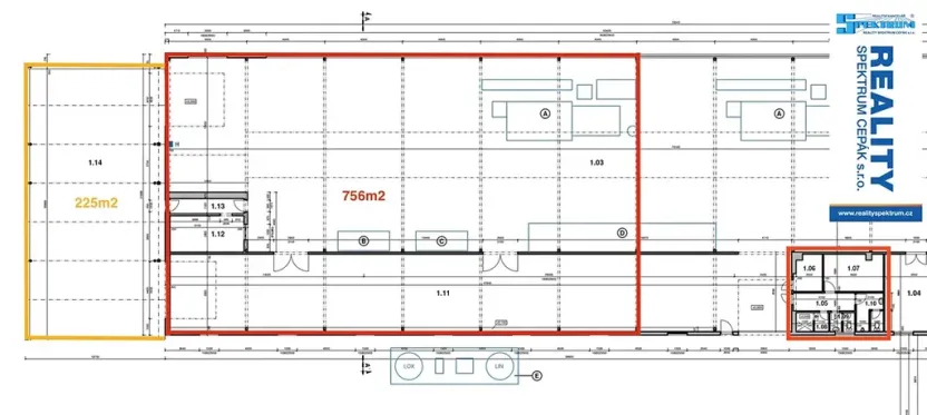 Pronájem výrobních prostor, Lišov, Hůrecká, 756 m2