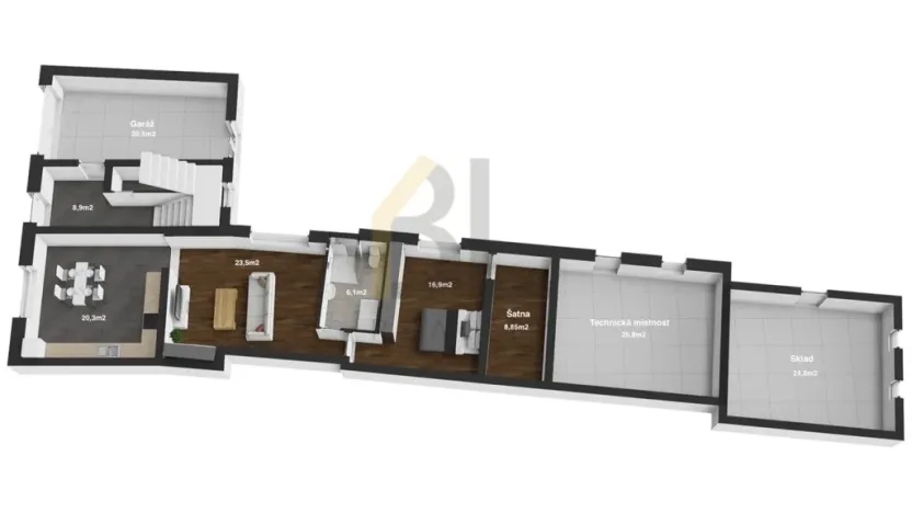 Prodej rodinného domu, Kašnice, 164 m2